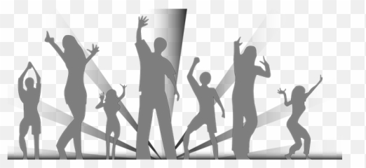 Free Group Team Vectors - Dance Black And White Emoji
