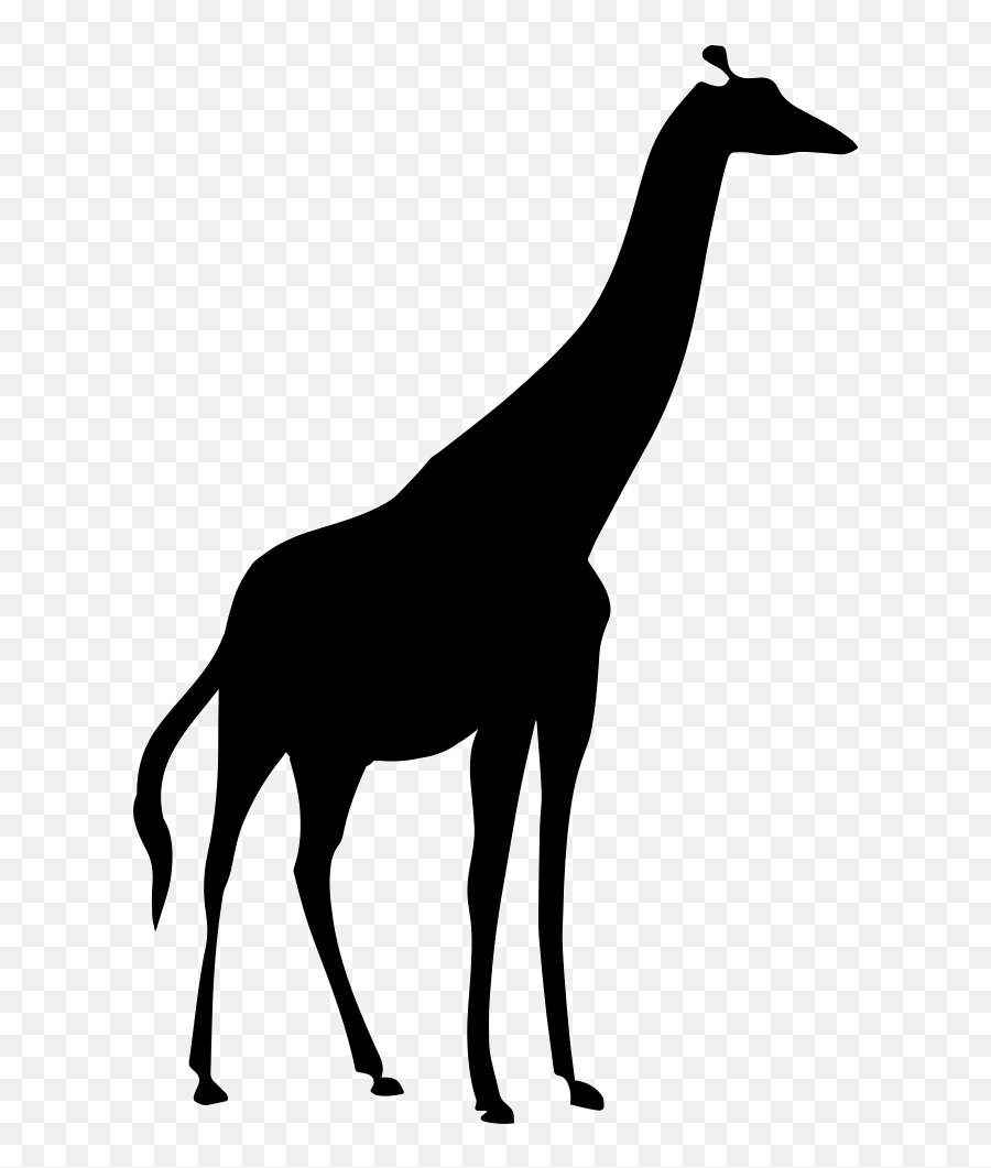 Giraffe Silhouette Comments Clipart - Full Size Clipart Giraffe Silhouette Png Emoji,Giraffe Emoji