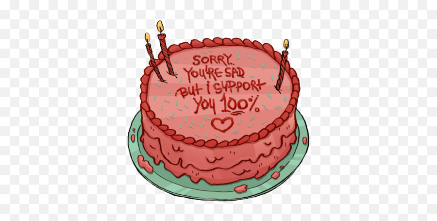Cakes For Parents - Wholesome Sad Friend Meme Emoji,Emoji Birthday Cakes