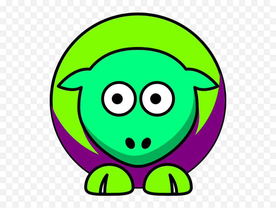 Sheep Looking Right Clip Art At Clker - Bears Team Emoji,Sheep Emoticon