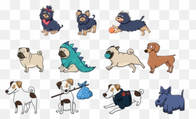 2 Free Joy Happy Illustrations - Cute Dog Stickers Printable Emoji,Dog Emoticons