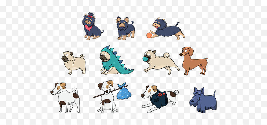 2 Free Joy Happy Illustrations - Cute Dog Stickers Printable Emoji,Dog Emoticons