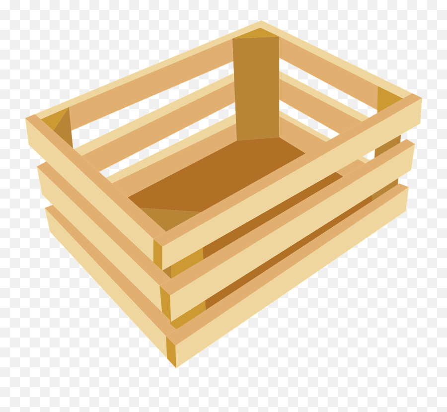 Crate Pen Box Wooden Slats - Wood Box Clipart Emoji,Lying Down Emoji