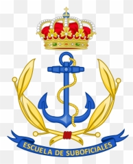 Spanish Navy Nco School - Bow Coat Of Arms Emoji