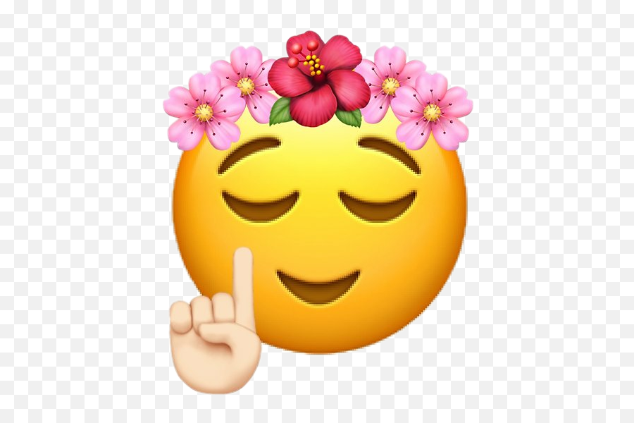 Emoji That Describes Me Best Sticker - Flower Crown Girl Emoji,Emoji Face Challenge
