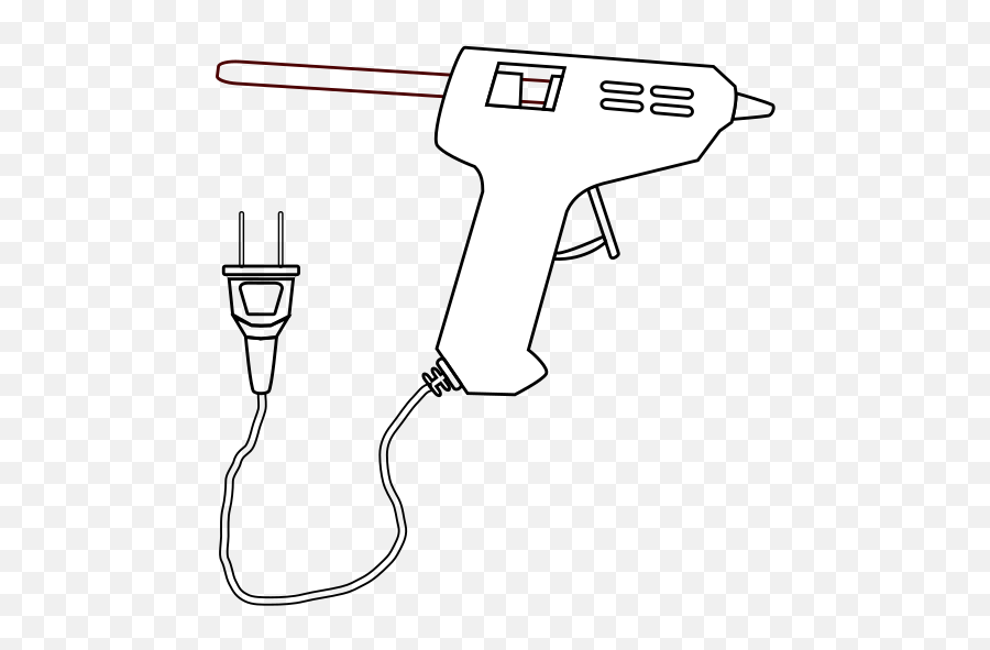 Hot Glue Gun Clipart - Hot Glue Gun Drawing Emoji,What Happened To The Gun Emoji