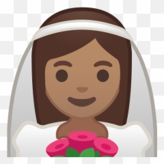 Bride With Veil Medium Skin Tone - Emoji Marié,House Bride Emoji