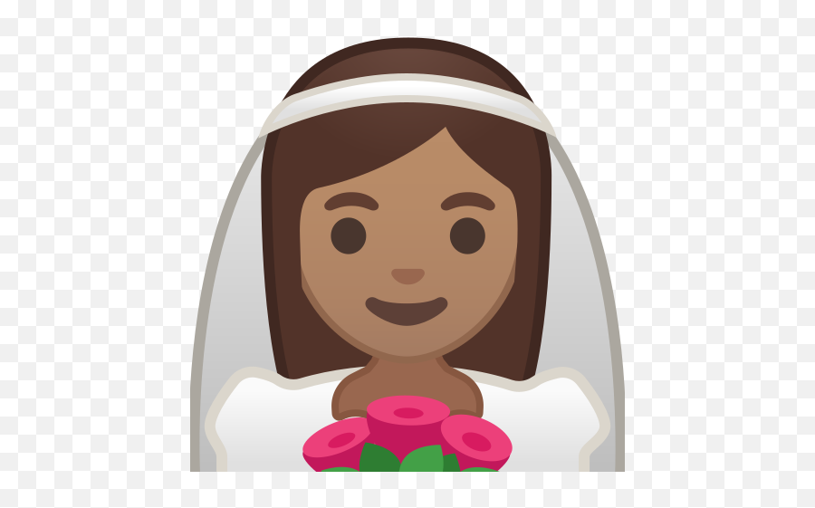 Bride With Veil Medium Skin Tone - Emoji Marié,House Bride Emoji