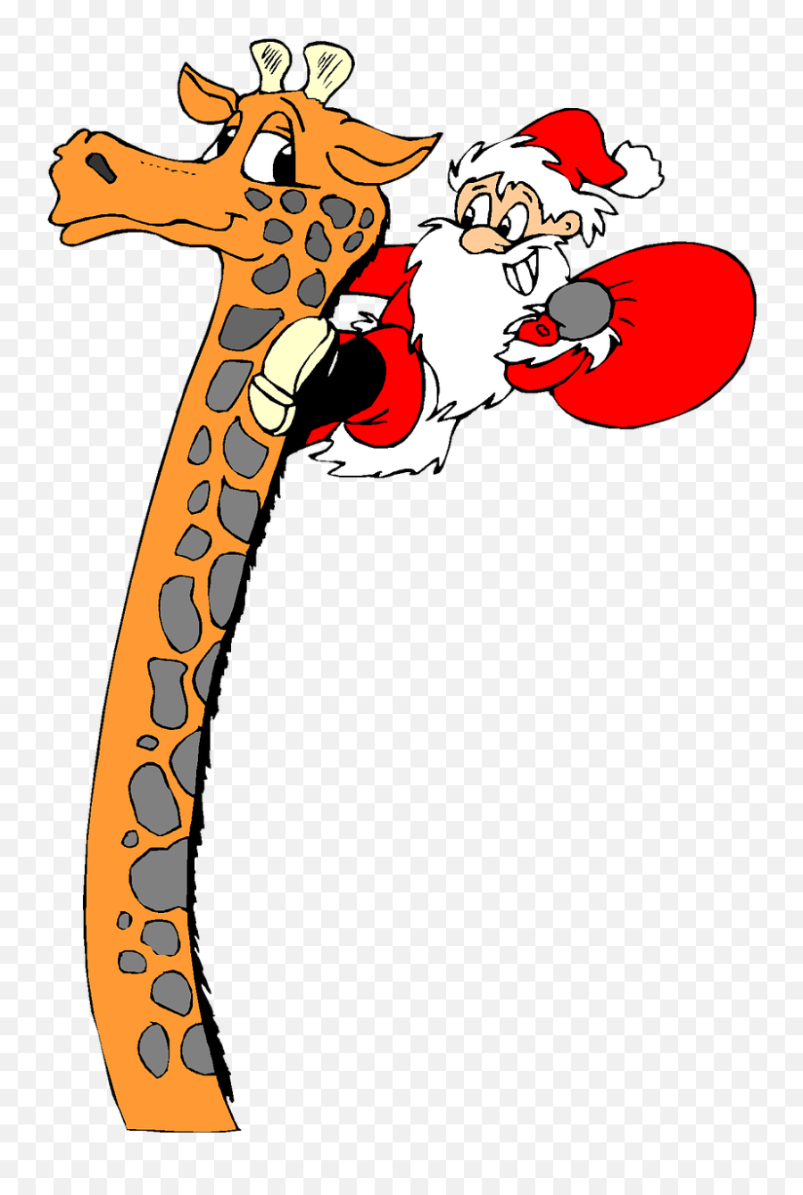 Christmas Holiday Clip Art Giraffe - Giraffe Christmas Clipart Emoji,Christmas Emoticons Copy And Paste