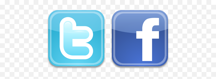 Download Hd Facebook And Twitter Icons Png - Twitter Logo De Facebook En Png Emoji,Twitter Bird Emoji