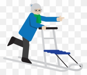Cross - Kick Sled Clipart Emoji