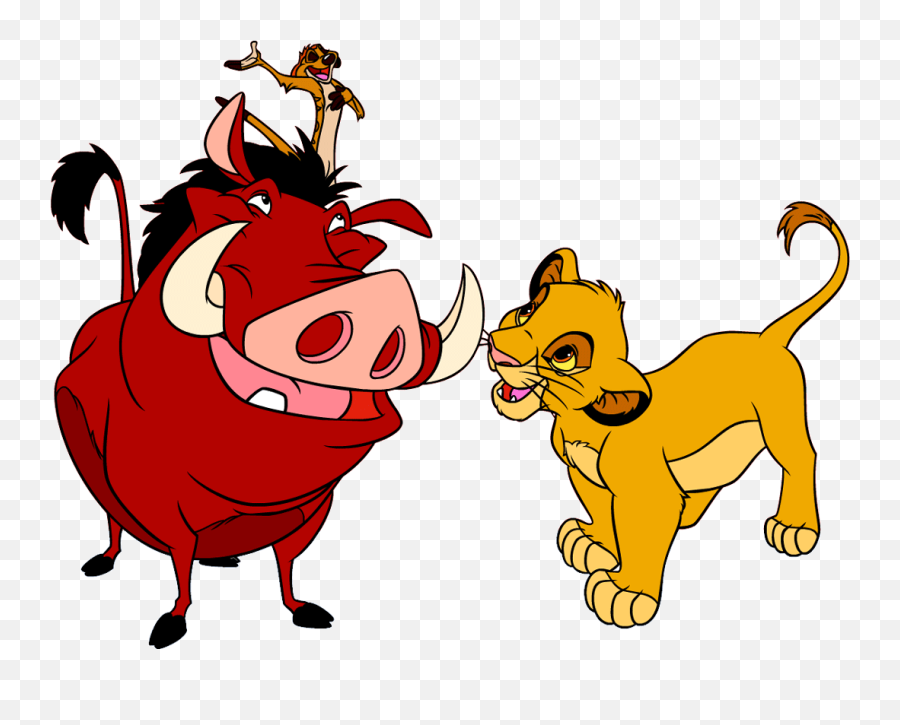 Transparent Lion King Clipart - Simba Timon E Pumbaa Emoji,Lion King Emoji