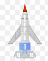 Free Spaceship Clip Art 2 - Thunderbird 1 Clipart Emoji