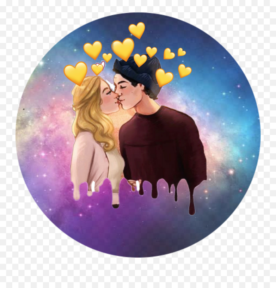 Turelove Love Party - Sticker By Emma French Transparent Cute Circle Background Emoji,French Kiss Emoji