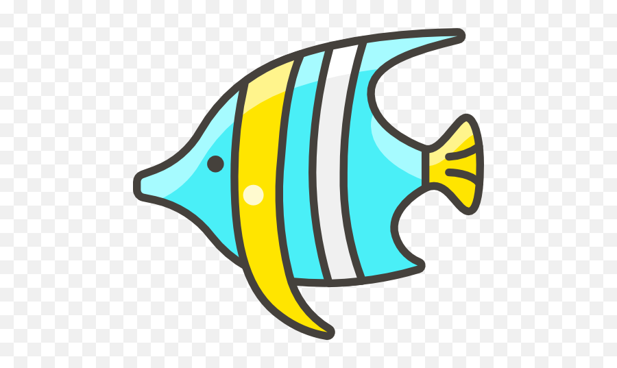 Fish - Free Animals Icons Clipart Cute Cartoon Fish Emoji,Fish And Horse Emoji