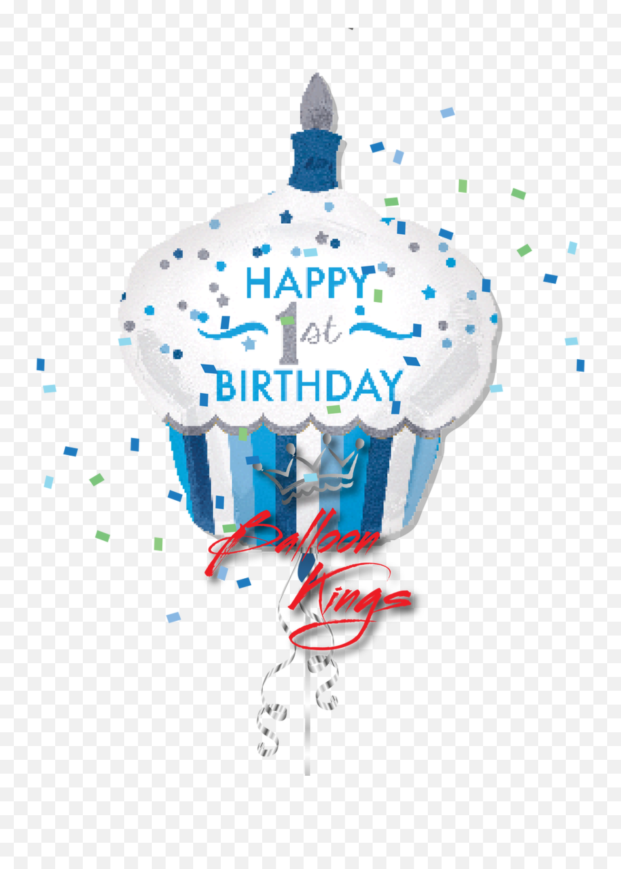 1st Birthday Cupcake Boy - 1st Birthday Boy Emoji,Emoji Cupcake Designs