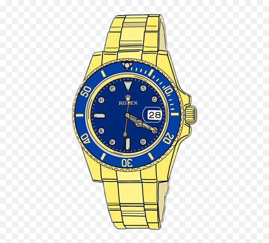 Watch Rolex Rolexwatch - Rolex Submariner Blue Dial White Gold Emoji,Emoji Rolex