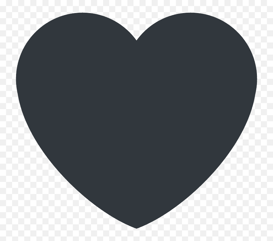 Black Heart Emoji Clipart Free Download Transparent Png - Heart Vector Png,Black Emoji Png