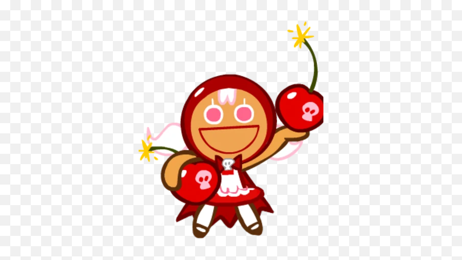 Cherry Cookie Run Emoji,Cherry Blossom Emoticon