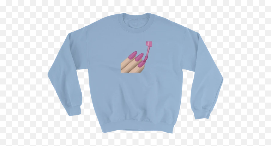 Nail Polish Emoji Long Sleeve - Henny X Pasta Hoodie,Candy Cane Emoji