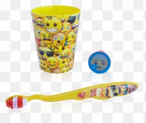 Brush Buddies Emoji Manual Toothbrush Gift Set - Toy Instrument,Doh Emoji