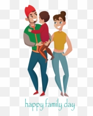 Family Day Cartoon Dance Style for Happy - Slapsgiving Emoji