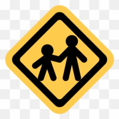 Children Crossing Emoji Meaning With Pictures - Helpful Emoji,Warning Emoji