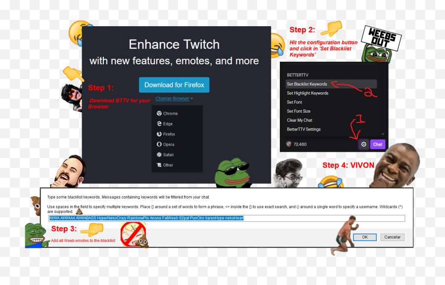 Twitch Bttv Emotes Firefox - Technology Applications Emoji,Betterttv Emojis
