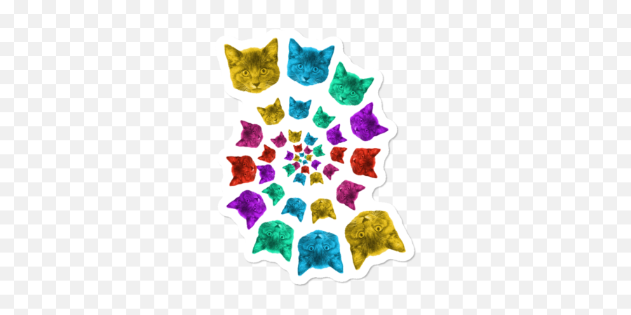Best Kitten Stickers Design By Humans - Decorative Emoji,Boy Cat Emoji