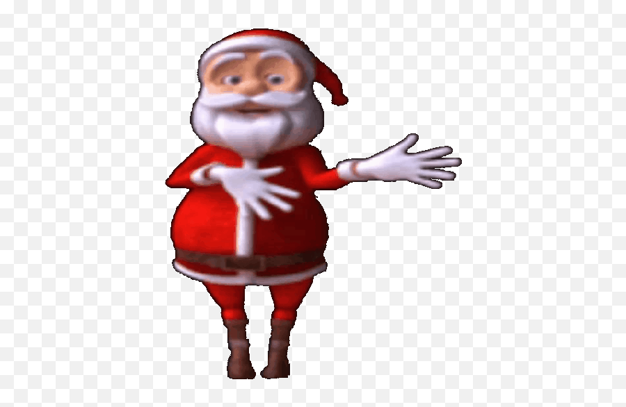 Santa Claus Dancing - Papai Noel Dancando Gif Emoji,Dancing Santa Emoticon