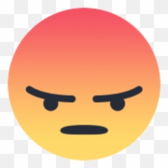Facebook Angry React Button - Illustration Emoji