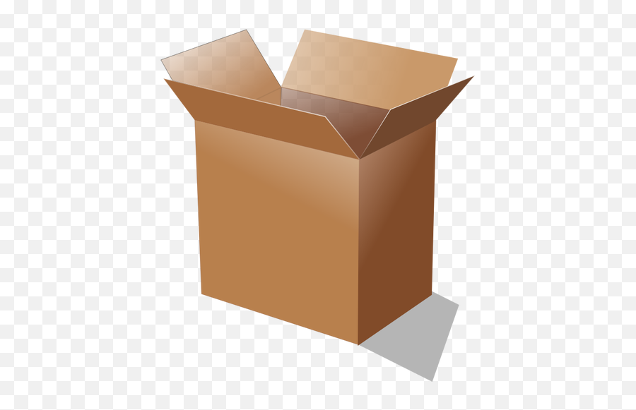 Vector Illustration Of Open Cardboard - Cardboard Box Opening Emoji,Cardboard Box Emoji