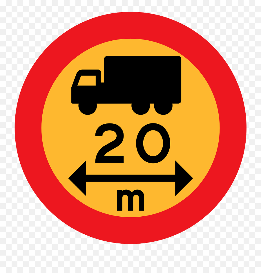 Truck Lorry Vehicle Length Maximum - Begränsad Fordonslängd Emoji,Semi Truck Emoji