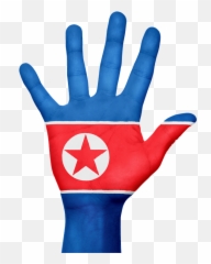 North Korea Flag Hand - North Korea Flag Emoji,North Korea Flag Emoji