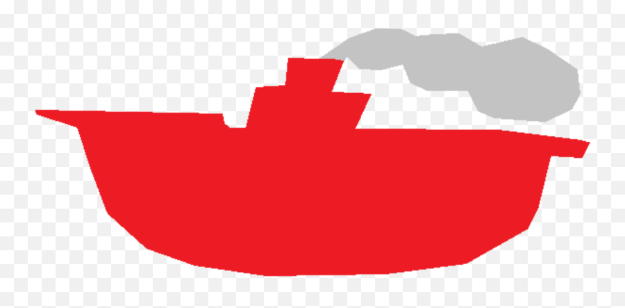 Red Tugboat Vector Clipart Image - Clip Art Emoji,Music Notes Box Emoji