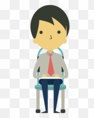 Sat In A Chair Clipart - Ssb Interview Questions Emoji,Chair Emoticon