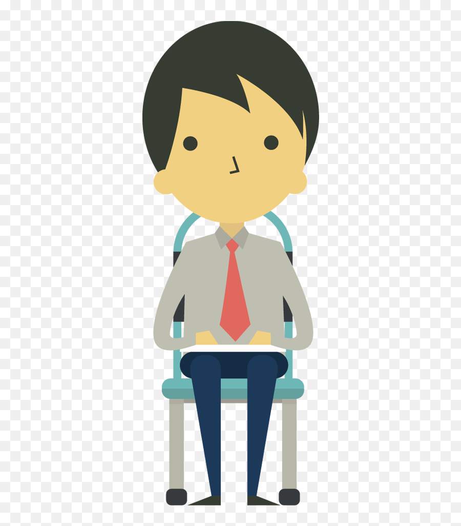 Sat In A Chair Clipart - Ssb Interview Questions Emoji,Chair Emoticon