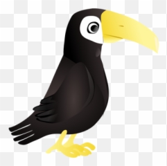 Simple Toucan Vector Illustration - Toucans Emoji,Hamburger Emoticon