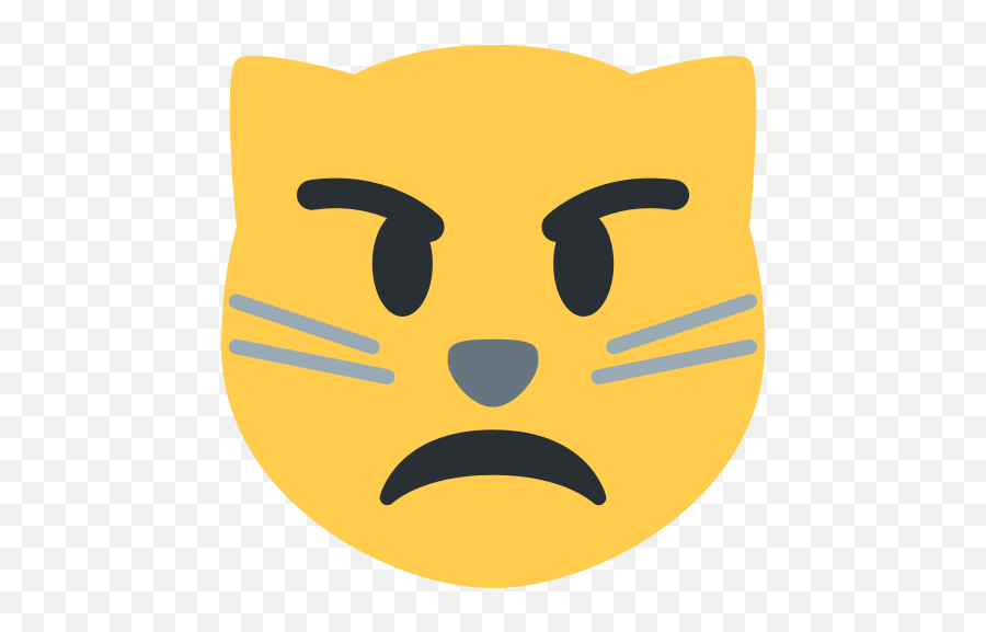 Pouting Cat Face Emoji Meaning With Pictures - Pouting Cat Face Emoji,Cat Emoticon