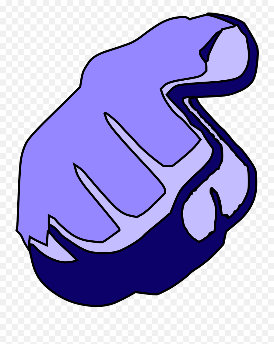 Blue Hand Index Finger Forefinger - Pointing Hand Clip Art Emoji,Finger Down Emoji Png