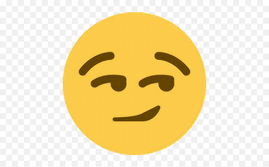 Sly Sneaky Happy Emoji Emoticon Face - Discord Smirk Emoji,Sly Emoji