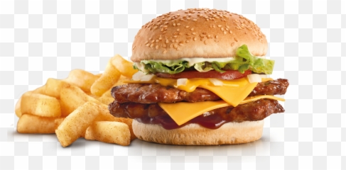 Burger PNG Fast Food Burgerpng Images - Free Transparent With Fries Png Emoji