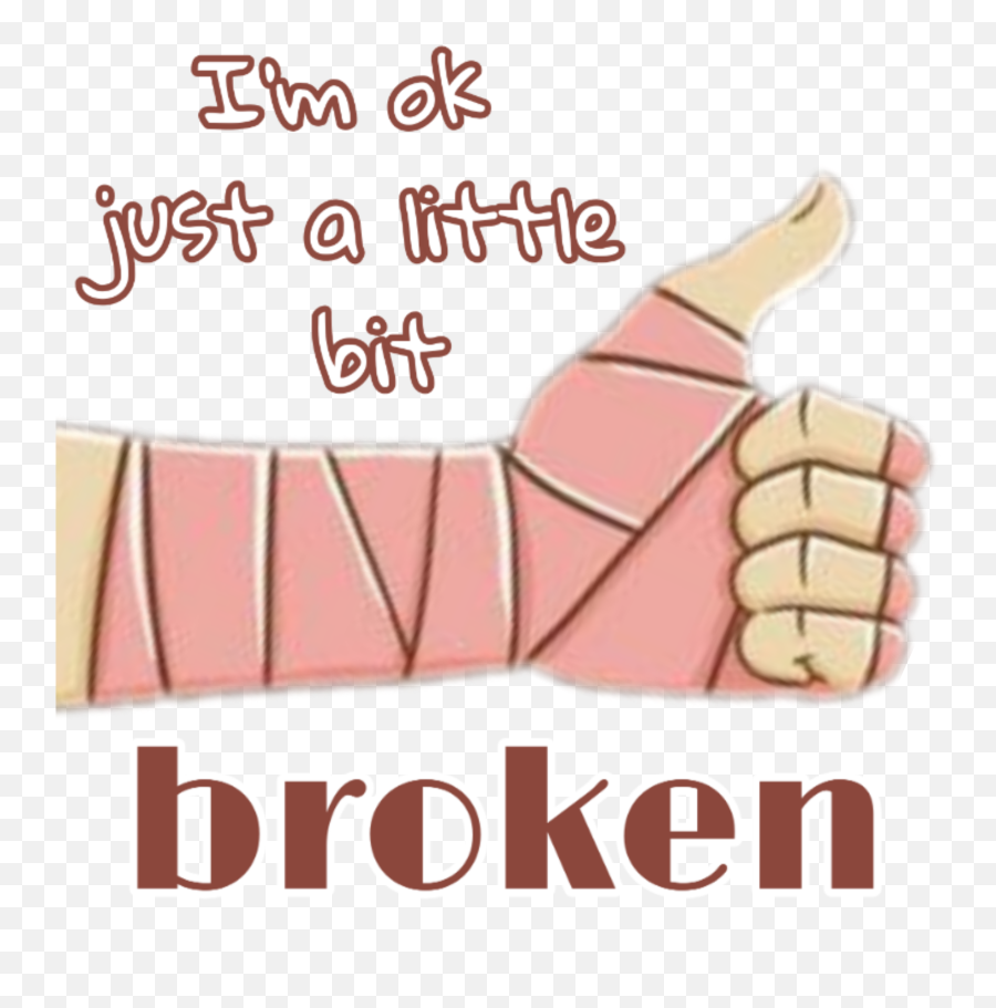 Imok Ok Okey Just Little Broken Broke Hand Hands - Chocolate Emoji,Ok Hands Emoji