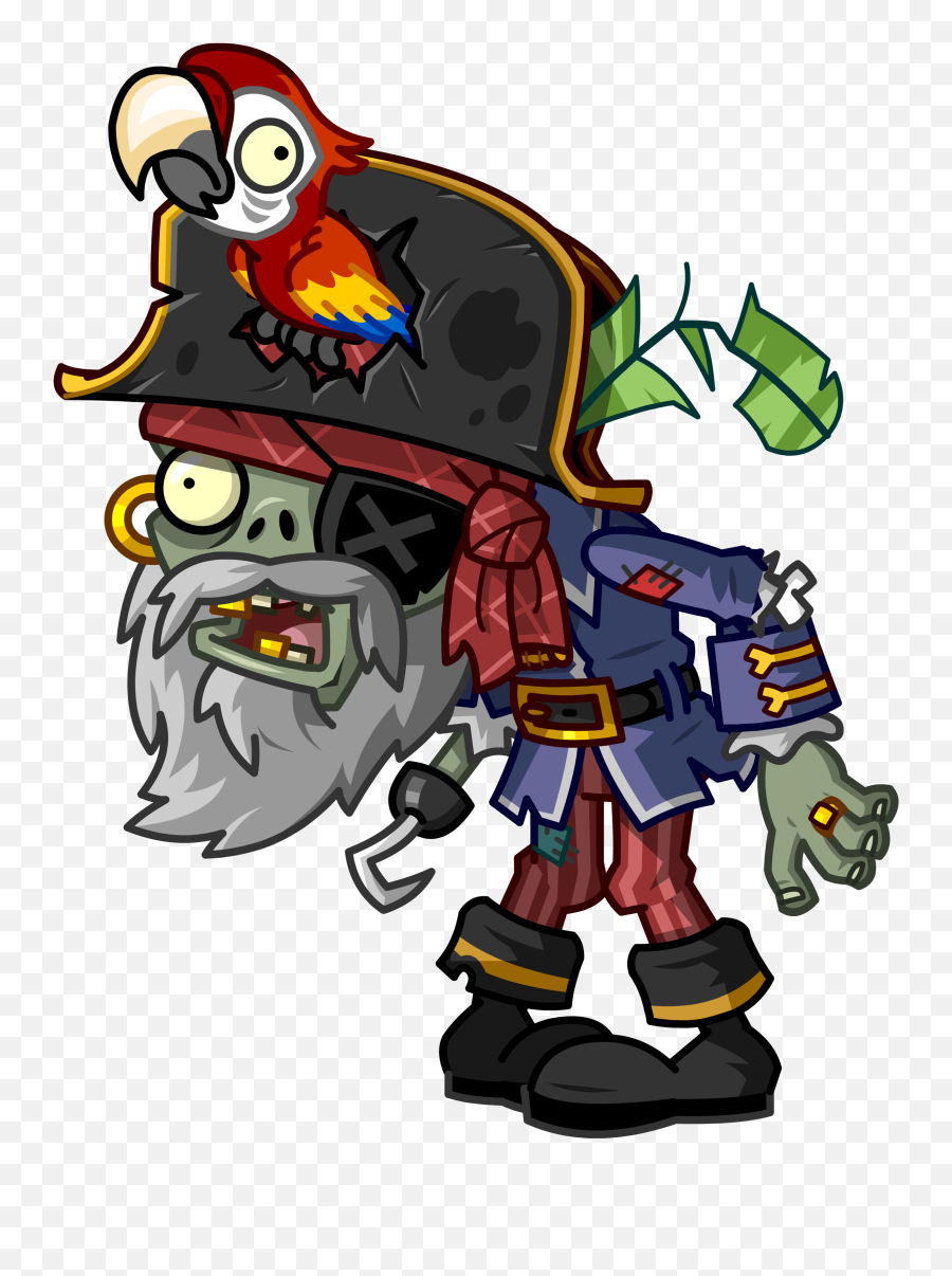 Parrot Captain Doll Zombey Ocean Zombieboy Space Spaces - Plants Vs Zombies 2 Pirate Captain Zombie Emoji,Caveman Emoji