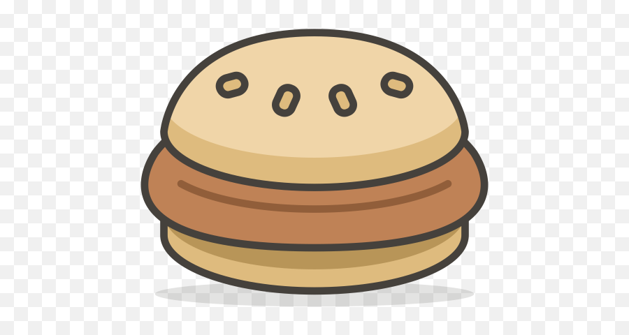 Burger Emoji Icon Of Colored Outline - Hamburguesa Clipart,Burger Emoji Png