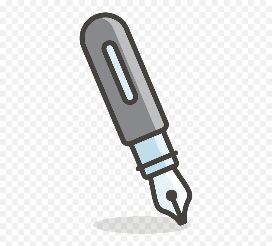Fountain Pen Emoji Clipart - Stairs,Paper And Pen Emoji
