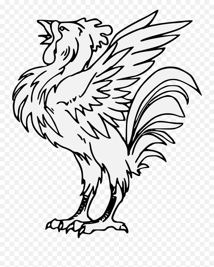 Cock Rising - Rooster Clipart Full Size Clipart 2094190 Automotive Decal Emoji,Rooster Emoji