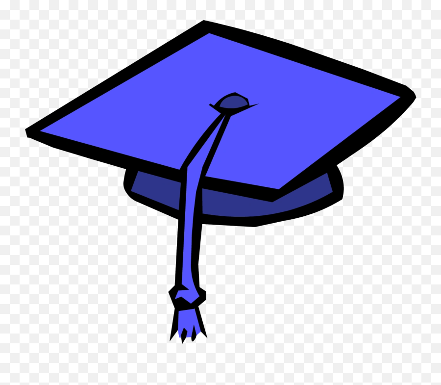 Graduation Cap - Blue Graduation Cap Clipart Emoji,Grad Cap Emoji