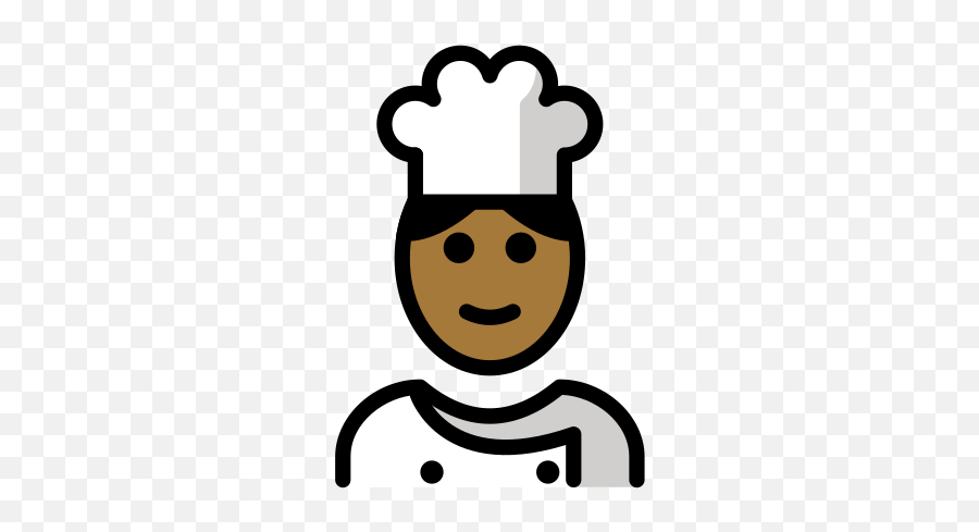 Medium - Cocinera Morena Emoji,Black Man Emoji