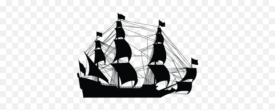 Personalised Party Bag - Christmas Presents Brig Emoji,Pirate Ship Emoji